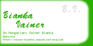 bianka vainer business card